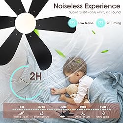 MADSHNE Ceiling Fans with Lights and