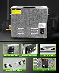 ONEZILI Ultrasonic Cleaner 6L, Upgraded Deep