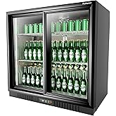 Summit 36” Beverage Center, 7.4 cu.ft. Capacity, Commercial Beverage Center, French Door, Stainless Steel & Glass- SCR7012DB on Fridge.com