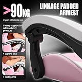 Bigzzia Gaming Chair Ergonomic Office Chair Purple Pink view 5