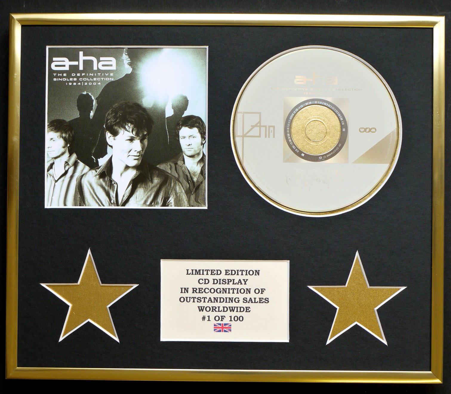 A-HA/CD DISPLAY/LIMITED EDITION/COA/THE DEFINITIVE SINGLES COLLECTION 1984/2004