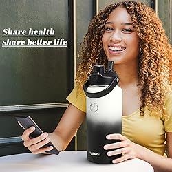Insulated Water Bottle with 2-in-1 Lid