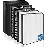 8 Pack AD3000 / AD3500 Replacement Filter Compatible with Air doc-tor 3000/3500 Air Purifi-er, with 2 main filter + 2 Activated Carbon filters + 4 Carbn Pre-Filters