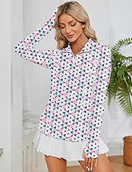 LOMON Women Long Sleeve Shirts Sun Protection 1/4