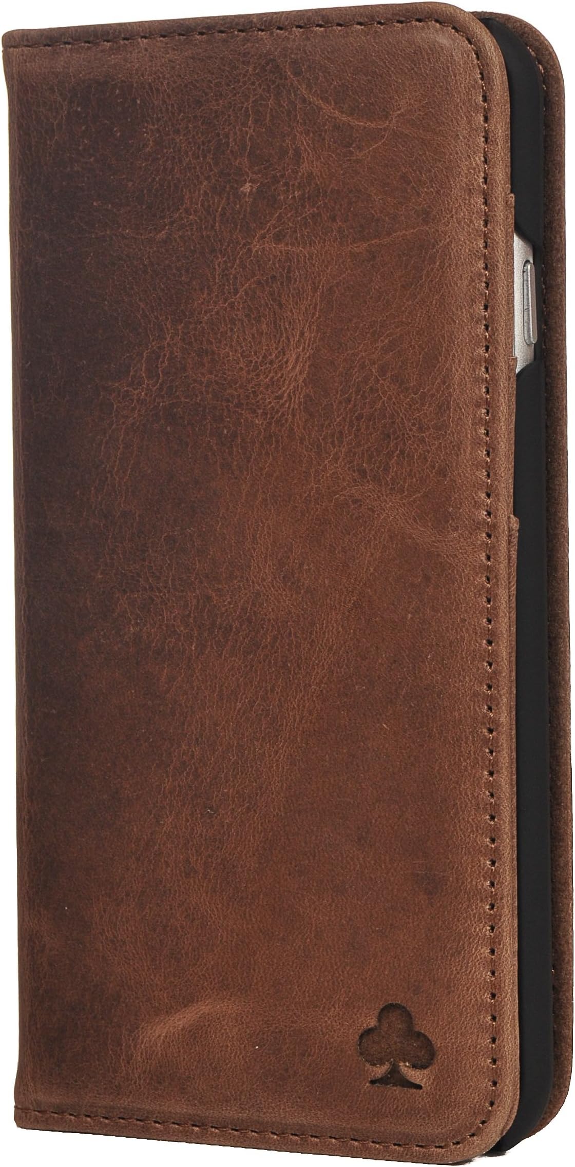 PORTER RILEY - Leather Case for Samsung Galaxy S7. Premium Genuine Leather Stand Case/Cover/Wallet (Chocolate Brown)