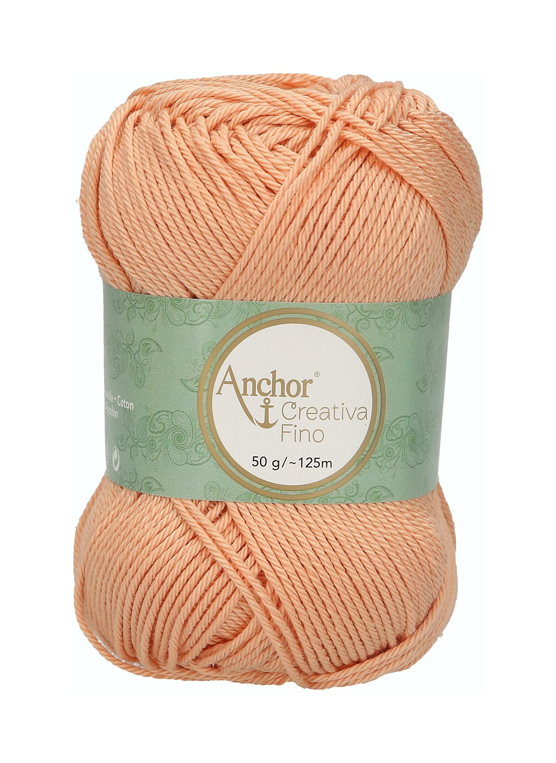 ANCHOR Creativa Fino, Thickness: 4, Packaging: 50G, Running Length: 125M 401 Crochet Threads
