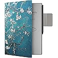 WALNEW Case for Remarkable Paper Pro,Magnetic Slim Book Folio Cover with Pen Clasp, Auto Sleep/Wake Protective Cover for Remarkable Paper Pro 11.8" (2024 Released) (Tree and Flower)