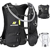 Running Vest with Water Bladder 1.5 Liter, Small Hydration Water Vest, Lightweight Hydration Pack Multi-Pocket 11x - for Hiking Race Trail Marathon for Women Men