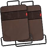 Lusso Gear Heavy Duty Kick Mats (2 Pk) - Back Seat Protector, Sag Proof, Waterproof, Car Back Seat Cover for Kids Who Make Bi