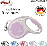 flexi Comfort M Tape 5 m blush-rosé retractable dog leash up to 25 kg view 5