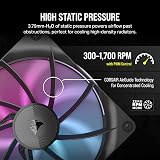 Corsair iCUE LINK RX140 RGB 140mm PWM Fans Dual Pack with Hub view 6