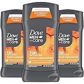 DOVE MEN + CARE Antiperspirant 3 Pack Rustic Sandalwood Deodorant for Men 2.7oz