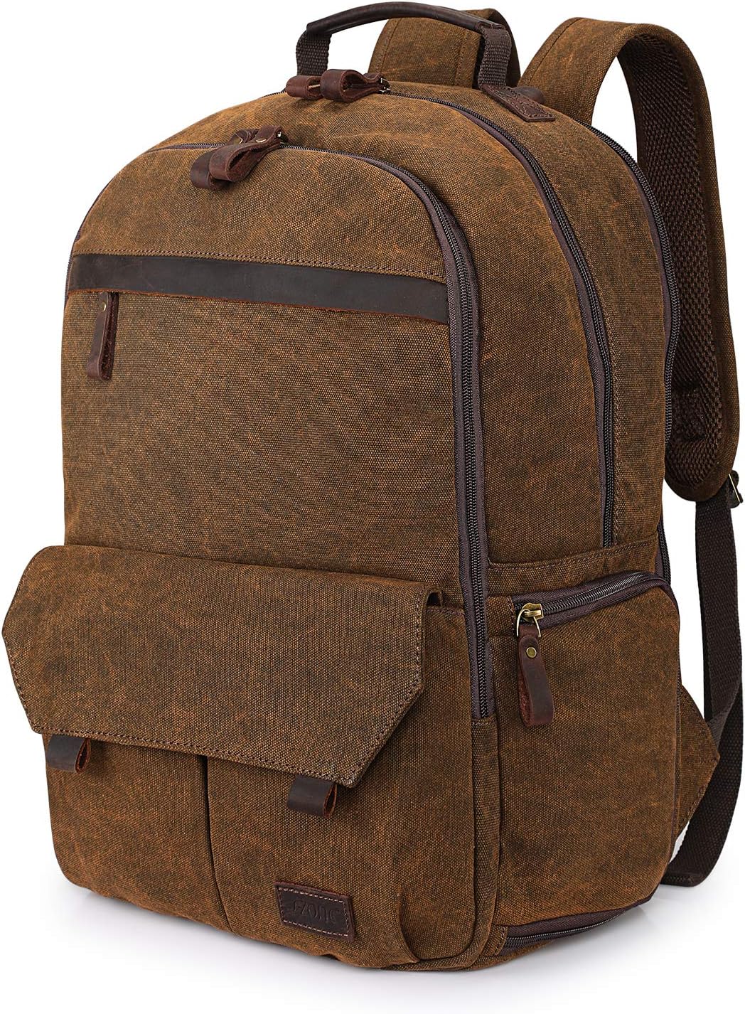 SZONE Canvas Camera Backpack DSLR SLR Case Bag 15.6 inch Laptop Tripod