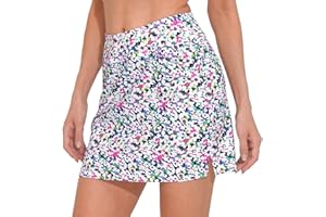 M MOTEEPI 16" Golf Skirt for Women Tennis Skirt with 4 Pockets High Waisted Athletic Skorts Skirts