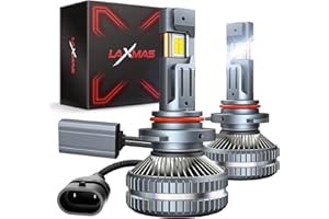 Laxmas 9005/HB3 Bulbs, Ultra Bright, 9005 Light Bulbs Long Lifespan, Plug and Play, Pack of 2