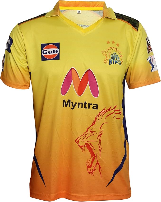 IPL Cricket Jersey CSK Team Supporter TShirt 2021 Half & Full Sleeve