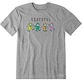 Life is Good Mens Crusher Tee Shirt, Short Sleeve Cotton Graphic T-Shirts, Grateful Leprechaun