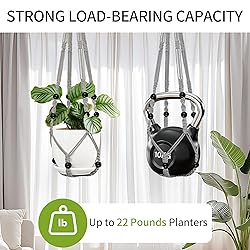 IDEEEPAN 3 Pack Macrame Plant Hanger