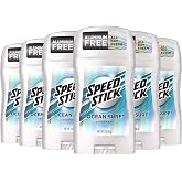 Speed Stick Underarm Deodorant for Men, Aluminum Free, Ocean Surf - 3 Ounce (Pack of 6)