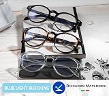 Riccardo Materossi Premium Blue Light Blocking Glasses 380-410nm UK Brand view 3