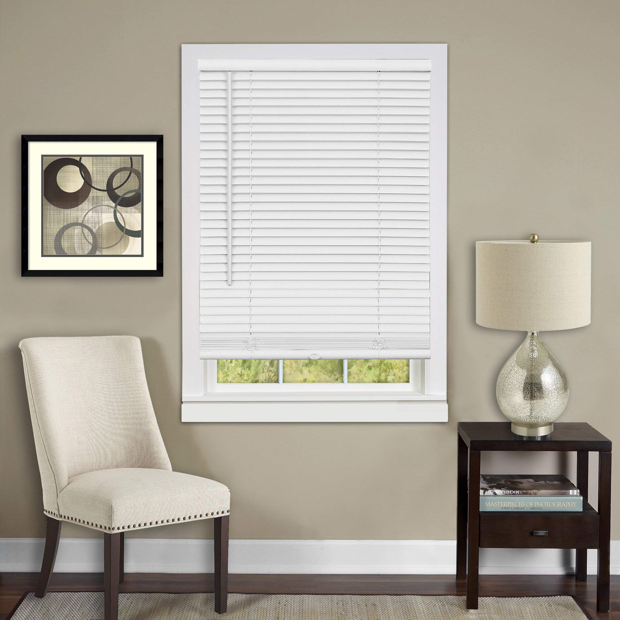 Achim Home Furnishings DSG235WH06 Deluxe Sundown G2 Cordless Blinds, 35" x 64", White