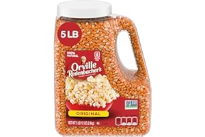 Orville Redenbacher's Gourmet Popcorn Kernels, Original Yellow, 4g Fiber Per Serving, Movie Night Supplies, 5 lb.