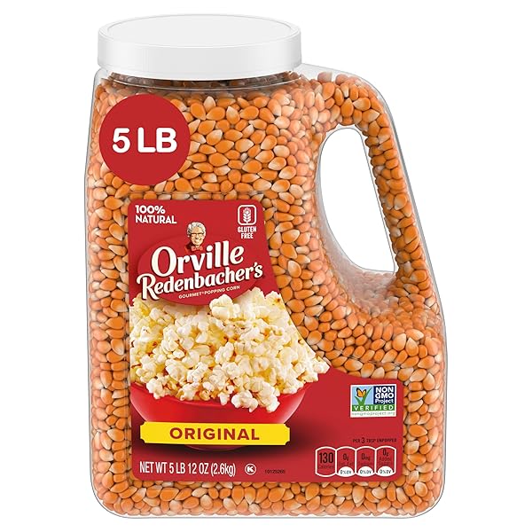 ORVILLE REDENBACHER’S GOURMET POPCORN KERNELS, ORIGINAL YELLOW, 4G...