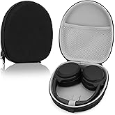 Linkidea Headphones Carrying Case Compatible with Sennheiser PXC 550-II, JBL Tune 710BT, Grado SR60 Case, Protective Hard Shell Travel Bag with Cable, Charger Storage (Black)