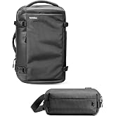 tomtoc Travel Backpack 40L &amp; Compact EDC X-Pac Sling Bag