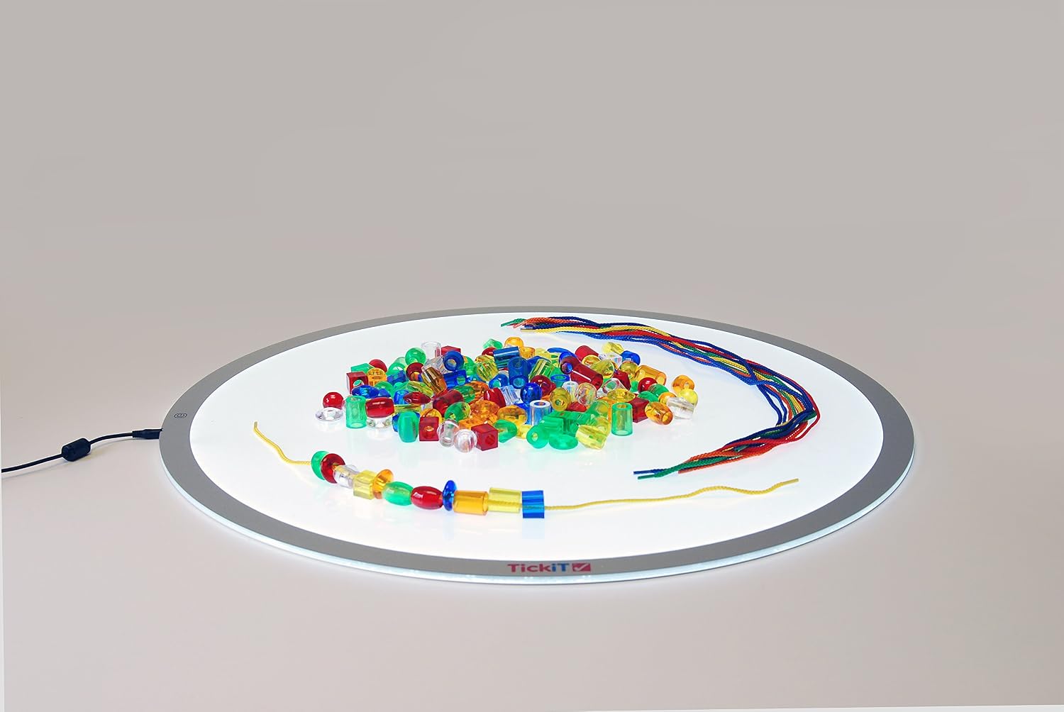 TickiT 73085 Translucent Jumbo Lacing Bead, 192 Pieces, Translucent - Image 3