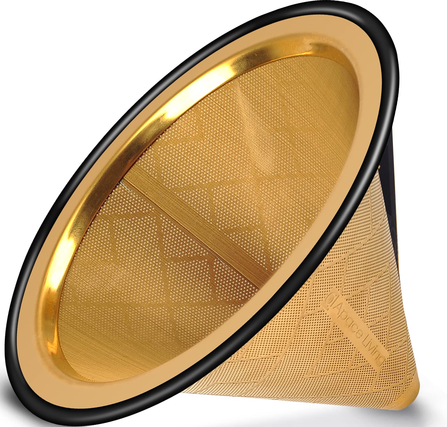 Compatible with Chemex, Hario V60 Pour Over Coffee Filter - Wide Metal Base Reusable Stainless Steel Coffee Dripper - Paperless Coffee Filter for Sustainable Brewing