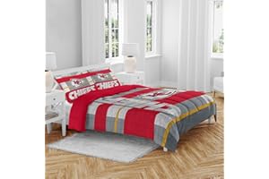 Pegasus Home Fashions Kansas City Chiefs Heathered Stripe 3-Piece Full/Queen Bed Set