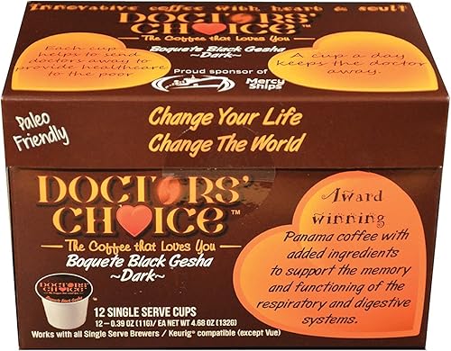 Doctors Choice Anti-Inflamatory & Memory Support"Low Acid Coffee" (12 Count)