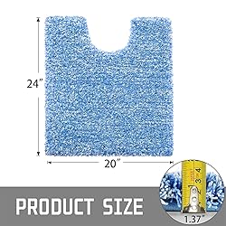 Yimobra Toilet Rugs U Shaped Washable 24x20, Ultra