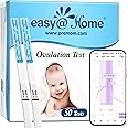Easy@Home Ovulation Test Strips (50-Pack), FSA Eligible Ovulation Predictor Kit, Powered by Premom Ovulation Calculator iOS and Android APP, 50 LH Tests