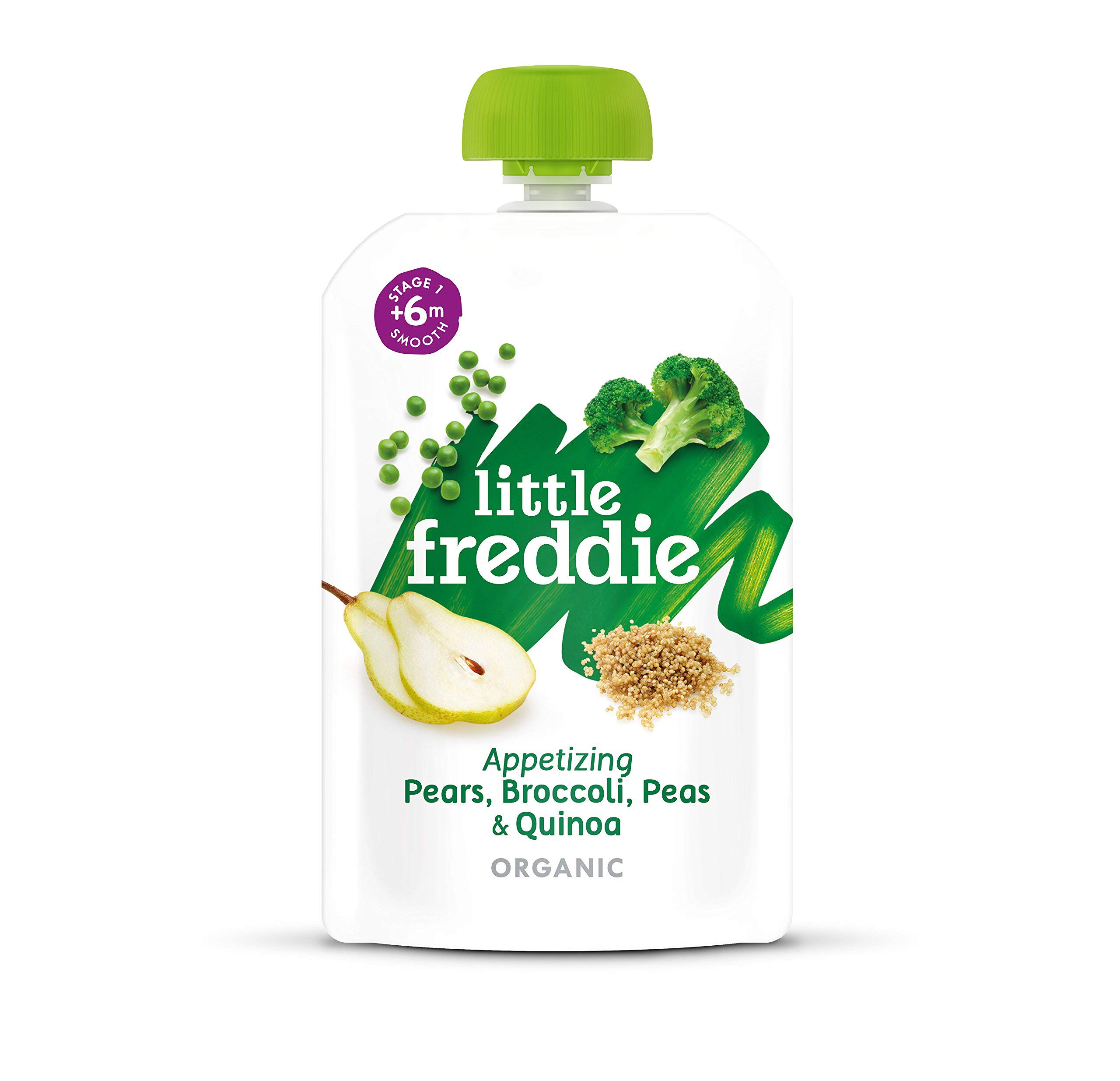 Buy Little Freddie Baby Food Pears, Broccoli, Peas & Quinoa Pouch