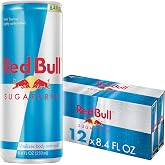 Red Bull Sugarfree Energy Drink | contains caffeine, taurine, B-vitamins, sweeteners, and water, 8.4 fl oz, pack of 12 cans