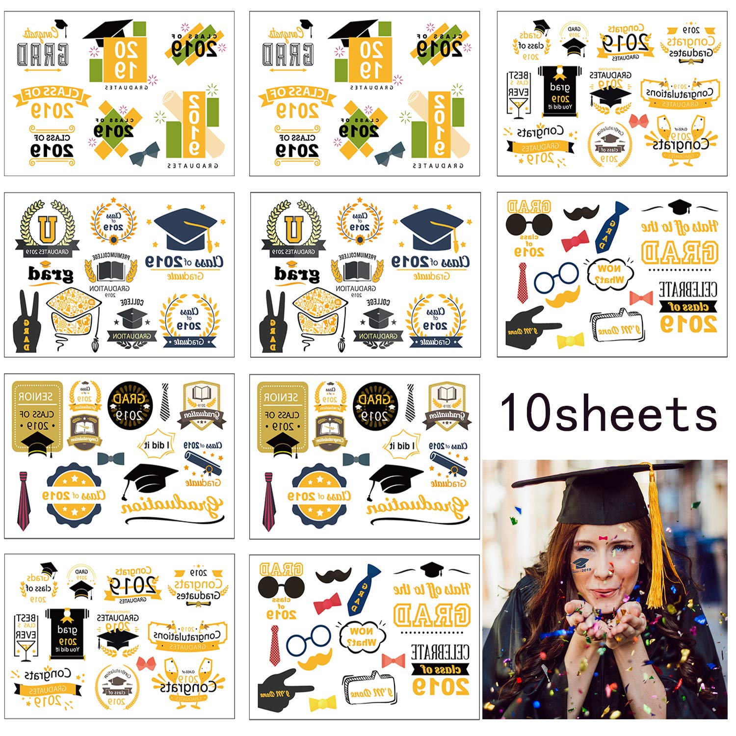 Great Graduation Decorations for Grad Party Supplies appropriate for preschool, high school or college Graduation party (preschool)