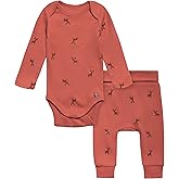 Modern Moments by Gerber baby-boys Long Sleeve Bodysuit and Pant Set