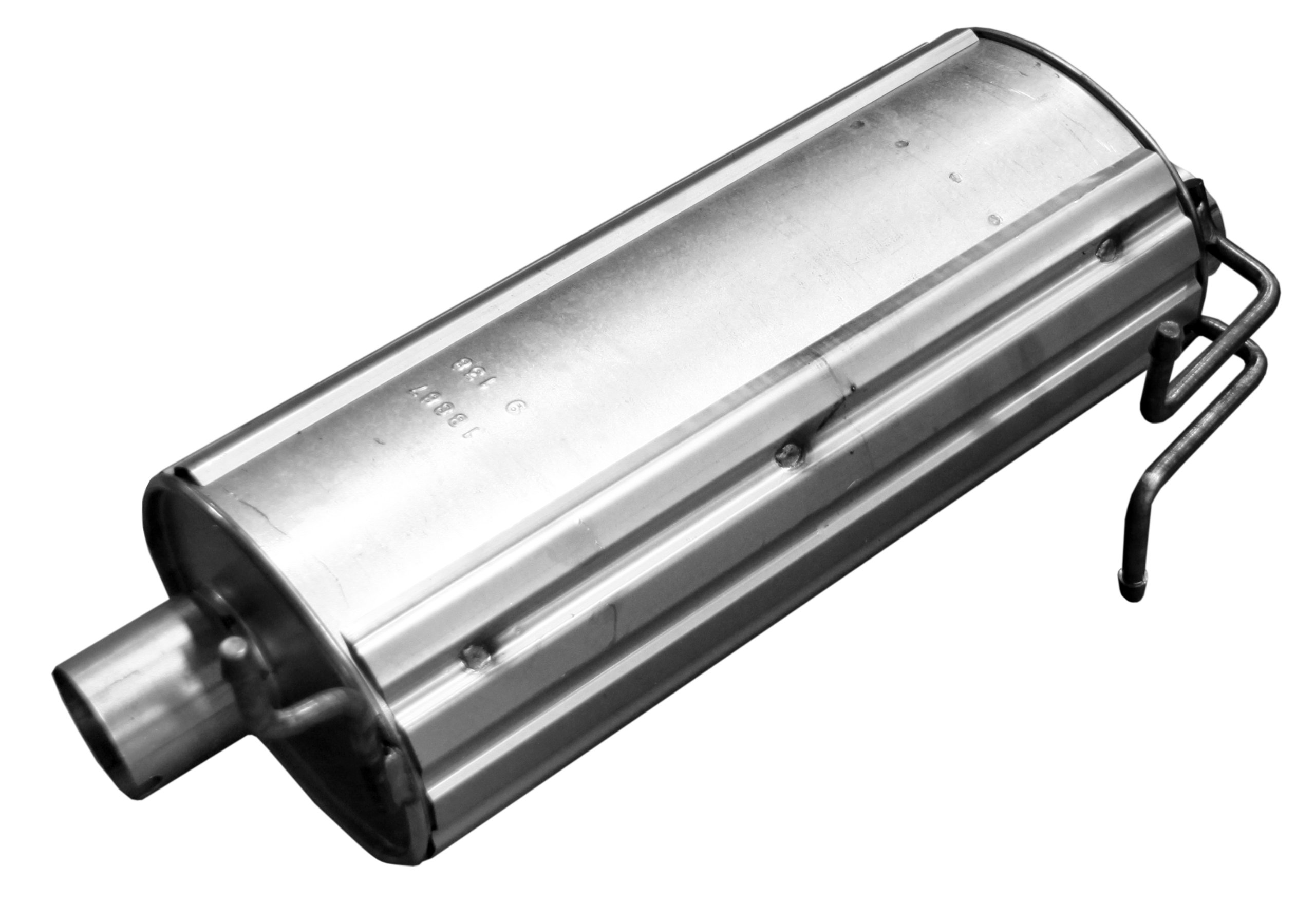 Walker SoundFX 18887 Direct Fit Exhaust Muffler 3″ Inlet (ID) 3″ Outlet (ID) for Ford F-250 Super Duty