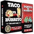 Taco vs Burrito Card Game + Tokyo vs Burrito Expansion Bundle - Family Game Night and Party Game for Kids, Teens, and Adults - 2-8 Players - Created by a 7 Year Old