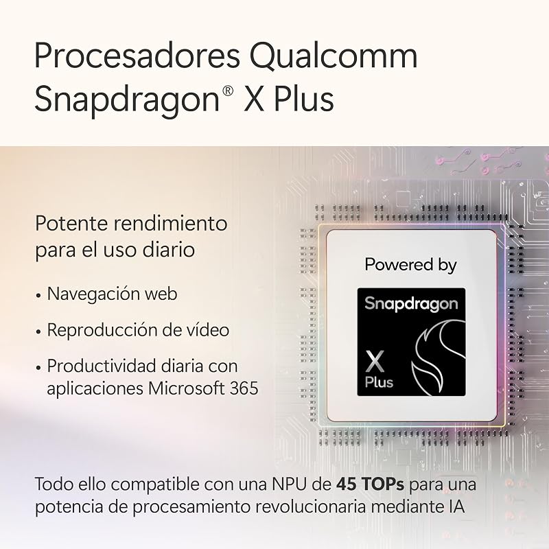 Microsoft Surface Pro | Copilot+ PC | Ecrã Táctil LCD de 12" | Snapdragon X Plus | 16GB de RAM | 256GB de armazenamento | Modelo mais recente | Platina