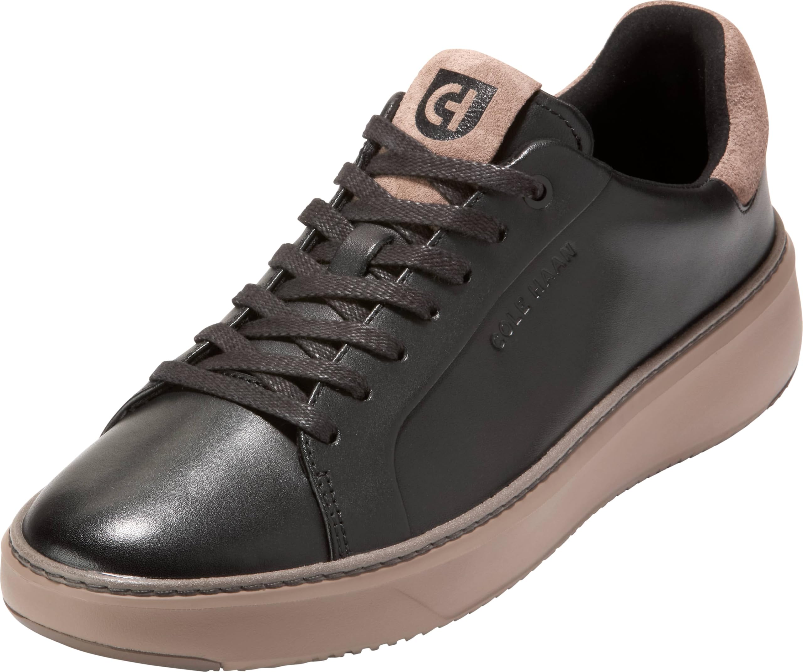 Cole Haan Men's Shoes - Grandpro Topspin Court Sneaker, Black/Truffle, 13-M US Image