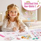 Lavliy Kids Journals Diary Craft Kit for Girls 4-12 A5 Journal Set view 2