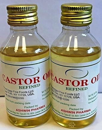Amazon Com Pack Of 2 Ashwin Pharma Castor Oil 200 Ml 7 05479814458809 Ounces Each Grocery Gourmet Food