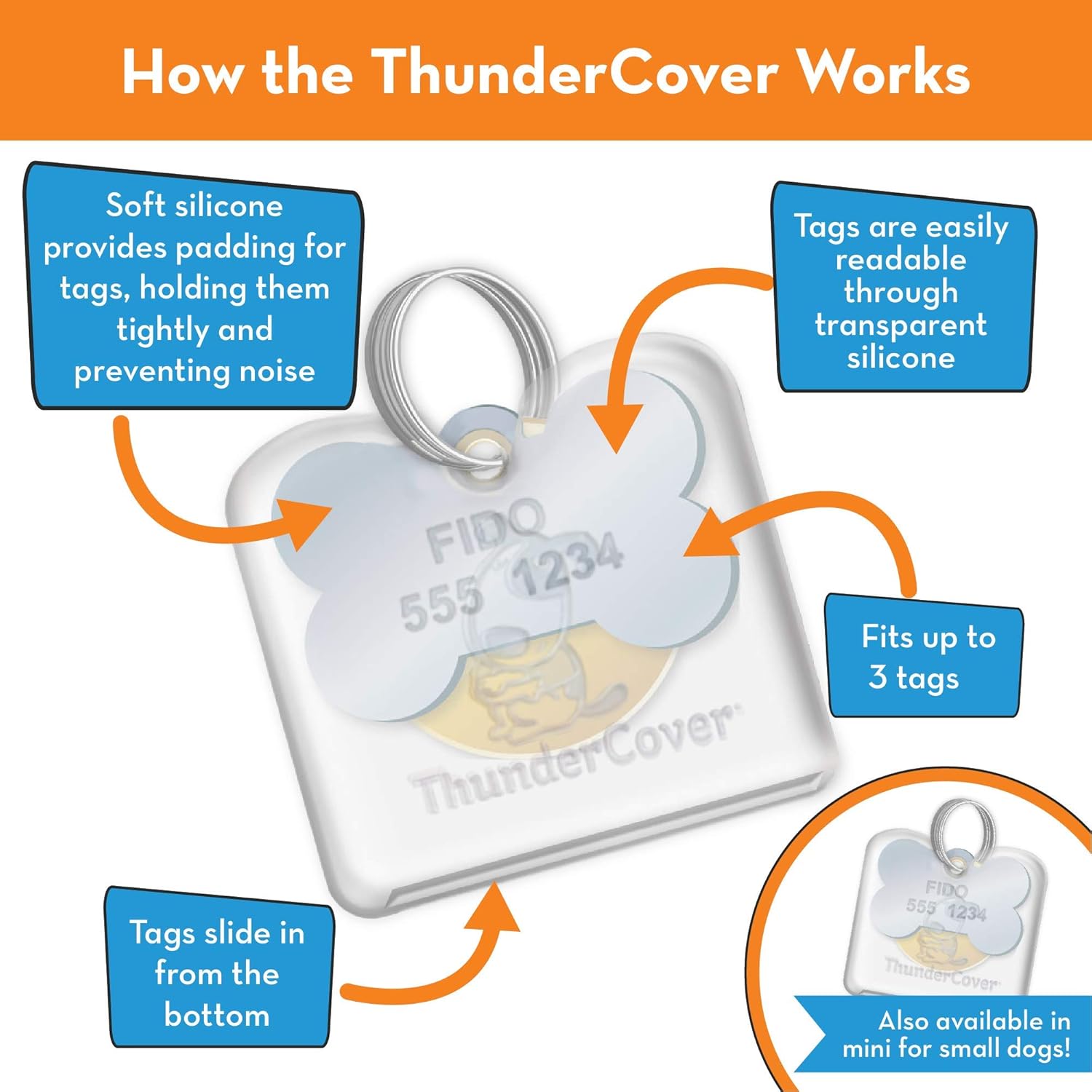 dog tag cover silencer