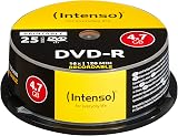 Intenso 4801154 DVD-R 16x Printable 25 Pack Spindle 4.7GB 120 Min