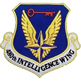Squadron Nostalgia LLC 480th Intelligence Wing Patch &ndash; Plastic Backing