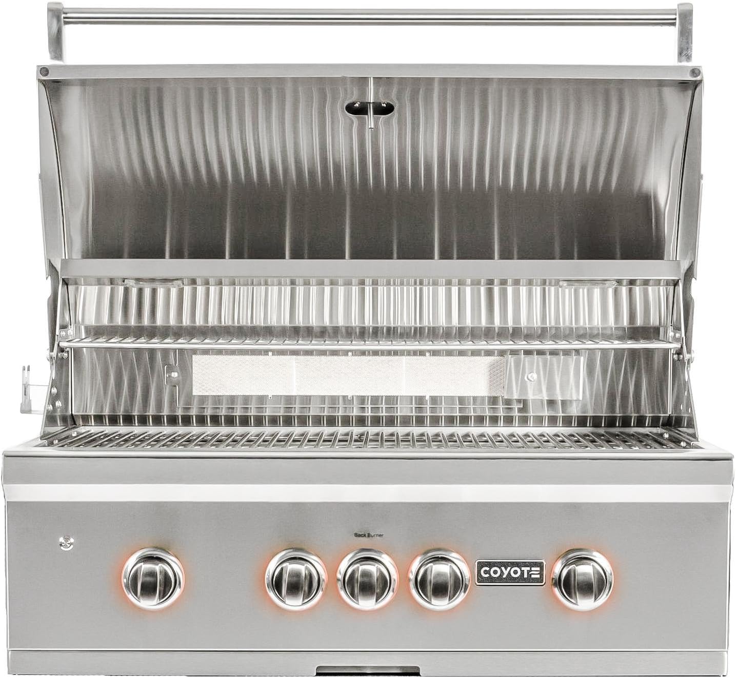 review Coyote S-Series 36-inch 4-Burner Built-in Natural Gas Grill with Rapidsear Infrared Burner & Rotisserie - C1sl36ng