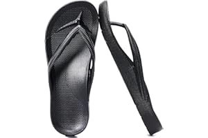 GETOEU Flip Flops for Women and Men with Arch Support Comfortable Recovery Slide Sandals Slip Resistant Shower Shoes Walking Thong Sandals Lightweight and Soft Footbed Slides Flip Flops